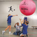 48" KIN-Ball Sport Ball (Cover and Latex Bladder) - Pink/Black